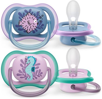 Philips Avent Šidítko Ultra air Obrázek 6-18m dívka (moře) 2 ks