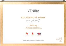 Venira kolagenový drink pro vlasy, nehty a pleť, mix 3 příchutí (jahoda, meloun, lesní plody), 30 sáčků