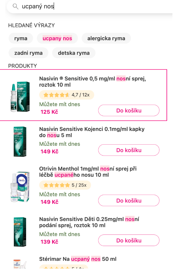 vyhledávání