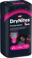 Huggies® Plenkové kalhotky Dry Nites pro děvčata s váhou 27–57 kg 9 ks