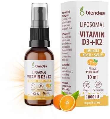 Blendea Lipozomální Vitamin D3+K2 sprej 10 ml