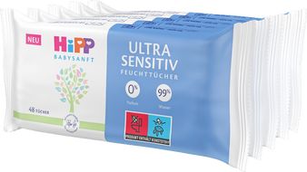 HiPP Babysanft Čistící vlhčené ubrousky ULTRA SENSITIV 5 x 48 ks 5 x 48 ks