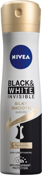 Nivea Sprej AP B&W Silky Smooth 150 ml