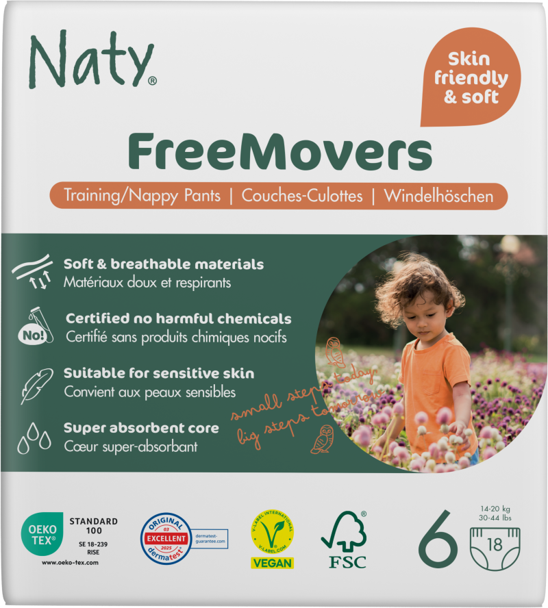 Naty Natahovací plenkové kalhotky XL 16+ kg, 18 ks