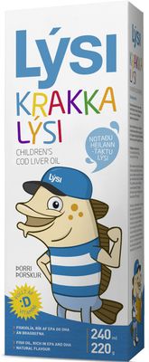 Lysi Tresčí olej pro děti COOL treska 240 ml
