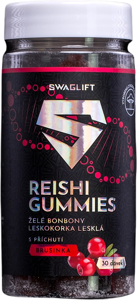 Swaglift Reishi gummies s příchutí brusinky 60 ks
