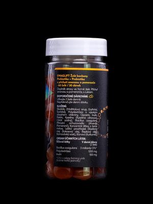 Swaglift Pre & probiotic gummies s příchutí ananasu a pomeranče 60 ks