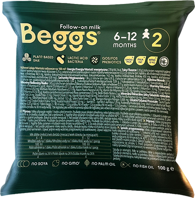 Beggs Pokračovací mléko 2, 100 g