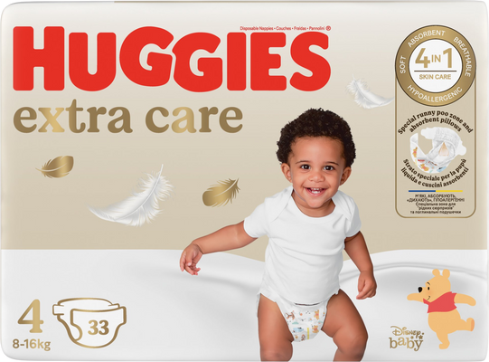 Huggies® Extra Care 4, 33 ks
