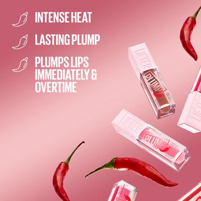 Maybelline New York Lifter Plump 001 Blush Blaze Lesk na rty 5.4 ml