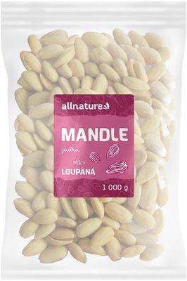 Allnature Mandle jádra, loupané 1000 g