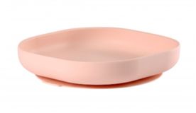 Beaba Talíř silikonový s přísavkou Pink