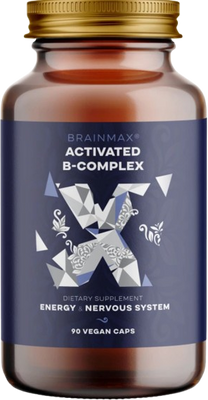 BrainMax Activated B-Complex, Aktivovaný B Komplex 90 kapslí