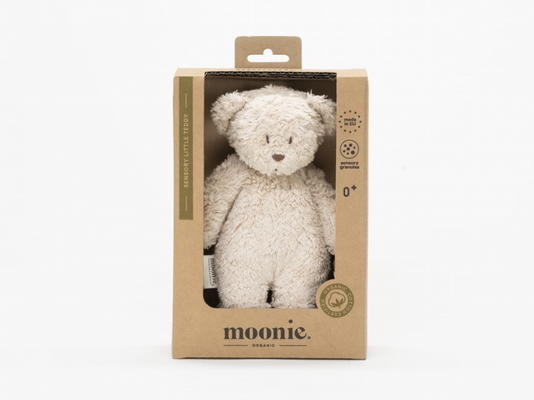 Moonie Medvídek plyšový Sensory Organic Sand