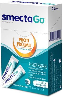 Smecta Go Diosmectitum 3g 12 sáčků 12 ks