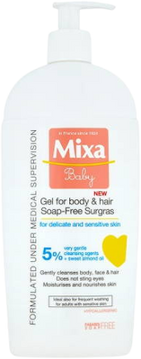 Mixa Baby Mycí gel na tělo a vlásky 400 ml