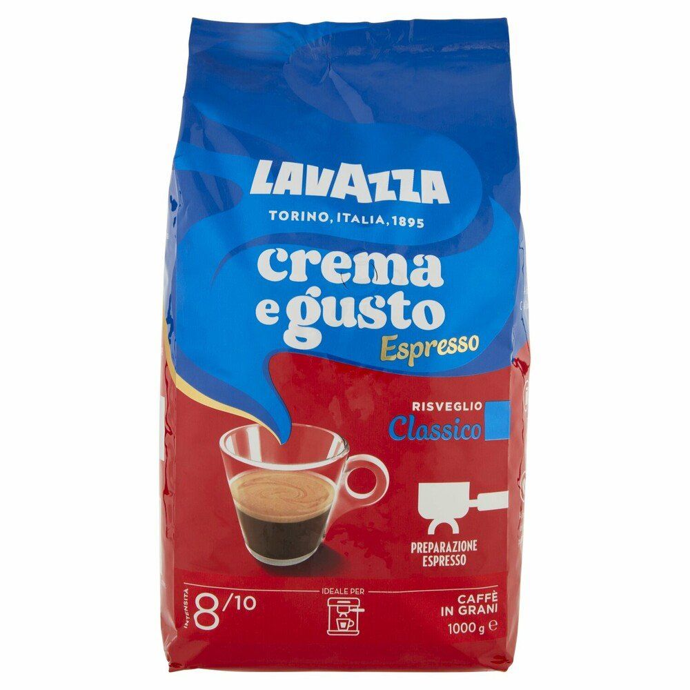 Lavazza Espresso Crema e Gusto zrnková káva 1000g 1 kg