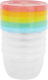 Badabulle Misky s víčky MAXI FUN COLORS 250 ml 5 ks