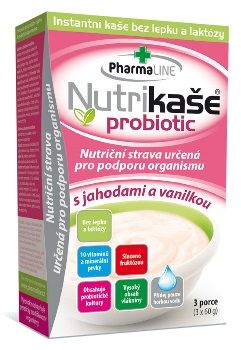 Nutrikaše Probiotic s jahodami a vanilkou 180 g