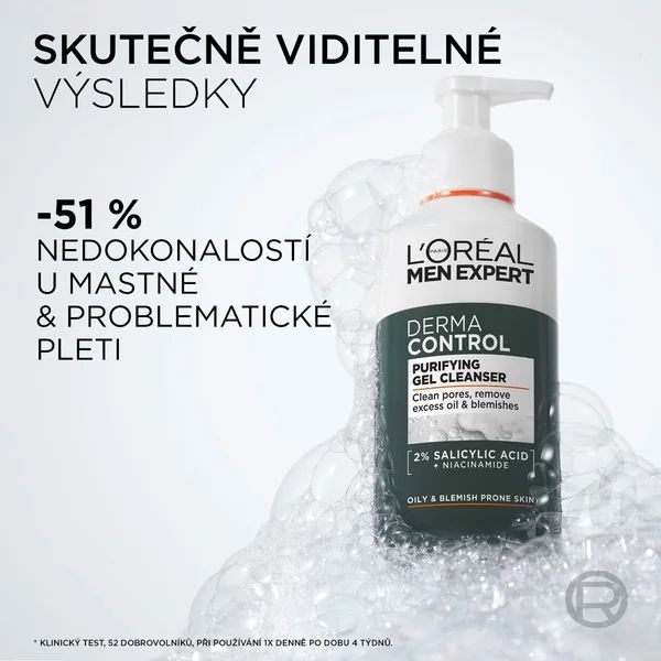 L'Oréal Paris Men Expert Derma Control čisticí gel 260 ml
