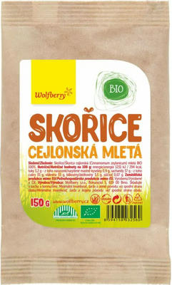 Wolfberry Skořice cejlonská mletá BIO 150 g