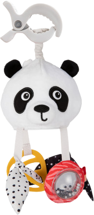 Canpol babies BabiesBoo Senzorická závěsná cestovní hračka Panda s klipem