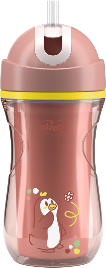 Chicco Hrneček Sport se slámkou pink, 14m+ 266 ml