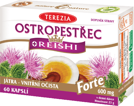 Terezia Ostropestřec+Reishi Forte 60 kapslí