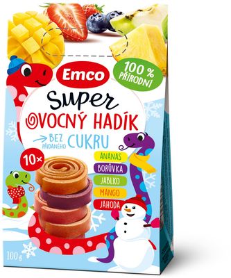 Emco Super ovocný hadík multipack 10 x 10 g
