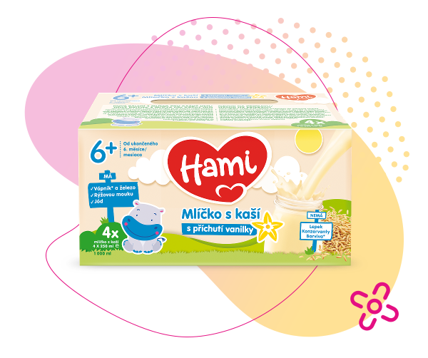Hami Mlíčko s kaší 4 x 250 g