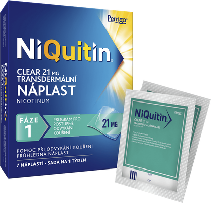 NiQuitin Clear náplast 21mg 7 ks