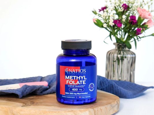 Natios Methyl Folate 5-MTHF Quatrefolic 400 mcg 90 kapslí