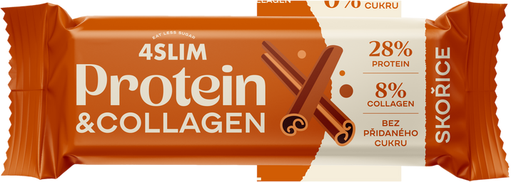 4Slim Protein & Collagen skořice 35 g
