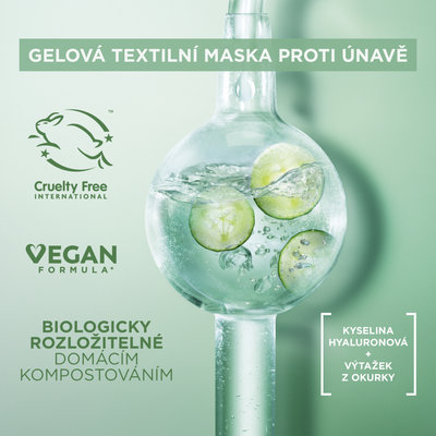 Garnier Cryo Jelly textilná pleťová maska s chladivým efektom -7 °C, 27 g