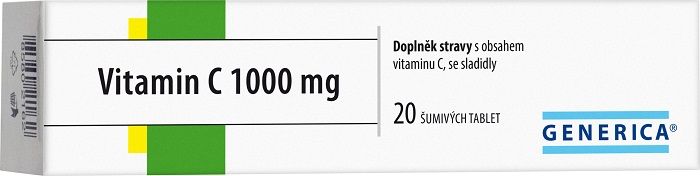 Generica Vitamin C 1000 mg 20 šumivých tablet