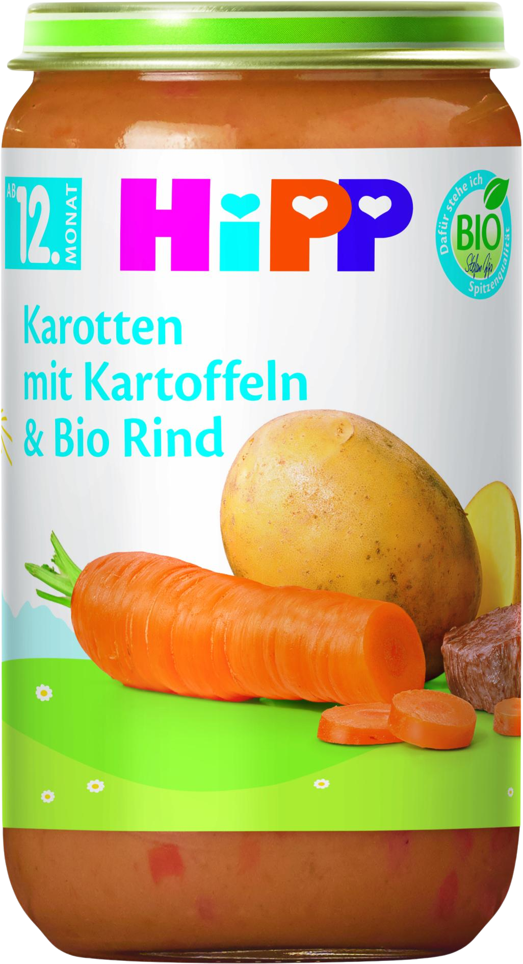 HiPP BIO Zeleninová směs s hovězím masem 250 g