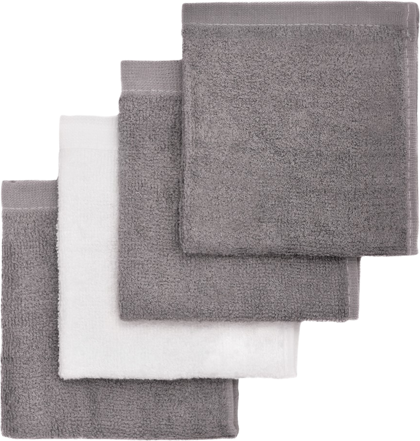 T-Tomi Koupací žínky grey/šedá, 25 x 25 cm, 4 ks