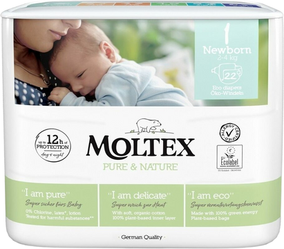Moltex Pure & Nature Newborn 2-4 kg, 22 ks