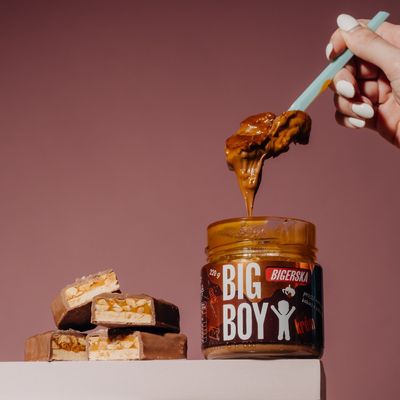 Big Boy Bigerska Sladký arašídový krém s kakaem a slaným karamelem 220 g