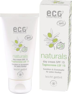 Eco Cosmetics Denní tónovací a opalovací krém SPF 15 BIO 50 ml