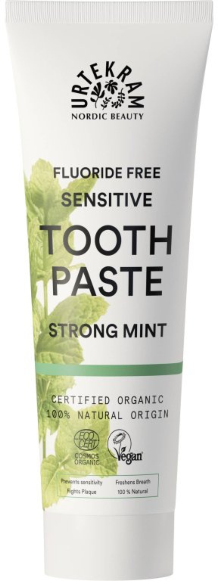 Urtekram Zubní pasta s mátou Sensitive bio 75 ml