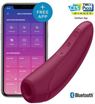 Satisfyer Vibrátor Curvy 1+ červený