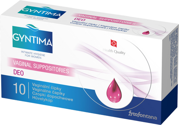 Gyntima Vaginální čípky DEO 10 ks