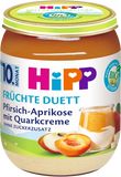 HiPP BIO Ovocný duet Broskev-Meruňka s tvarohovým krémem 160 g