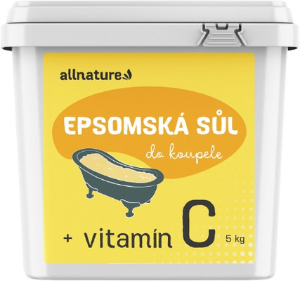 Allnature Epsomská soľ Vitamín C 5 kg