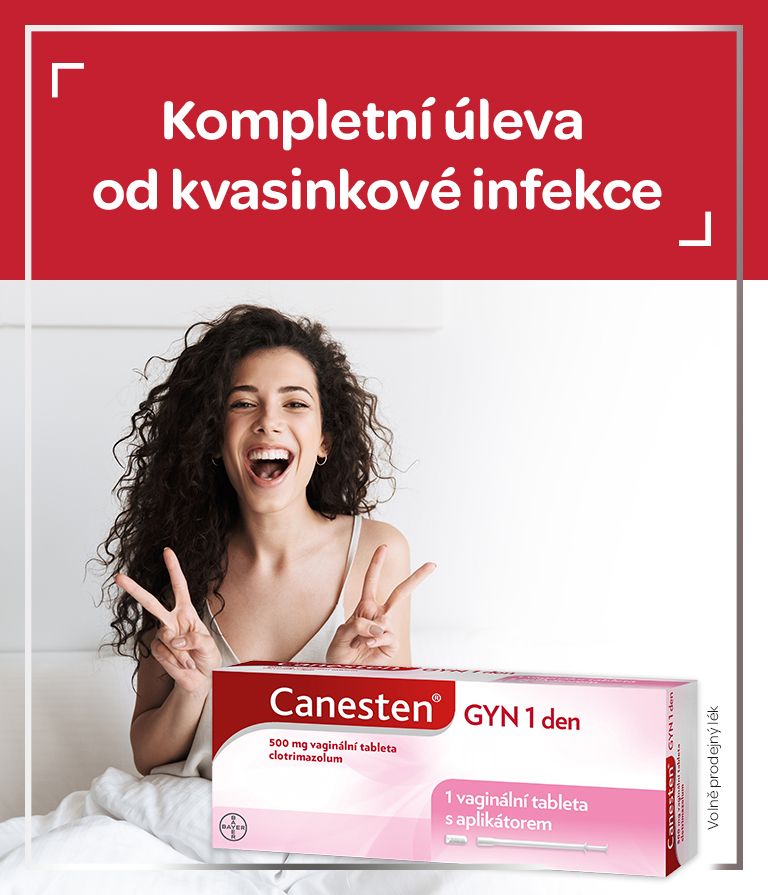 Canesten GYN 1 den, vaginální tableta, kvasinková infekce