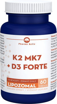 Pharma Activ LIPOZOMAL K2 MK7 + D3 FORTE tob.60 60 tobolek