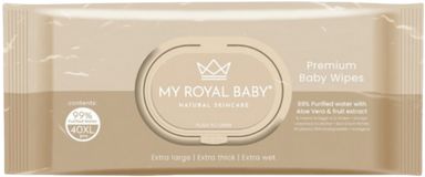 MyRoyalBaby Prémiové vlhčené ubrousky XL 40 ks