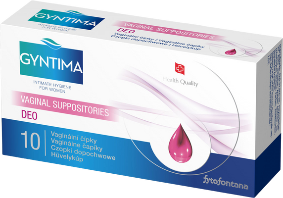 Gyntima Vaginální čípky DEO 10 ks
