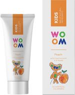 Woom Kids Broskev Dětská zubní pasta 3-8 let 50 ml